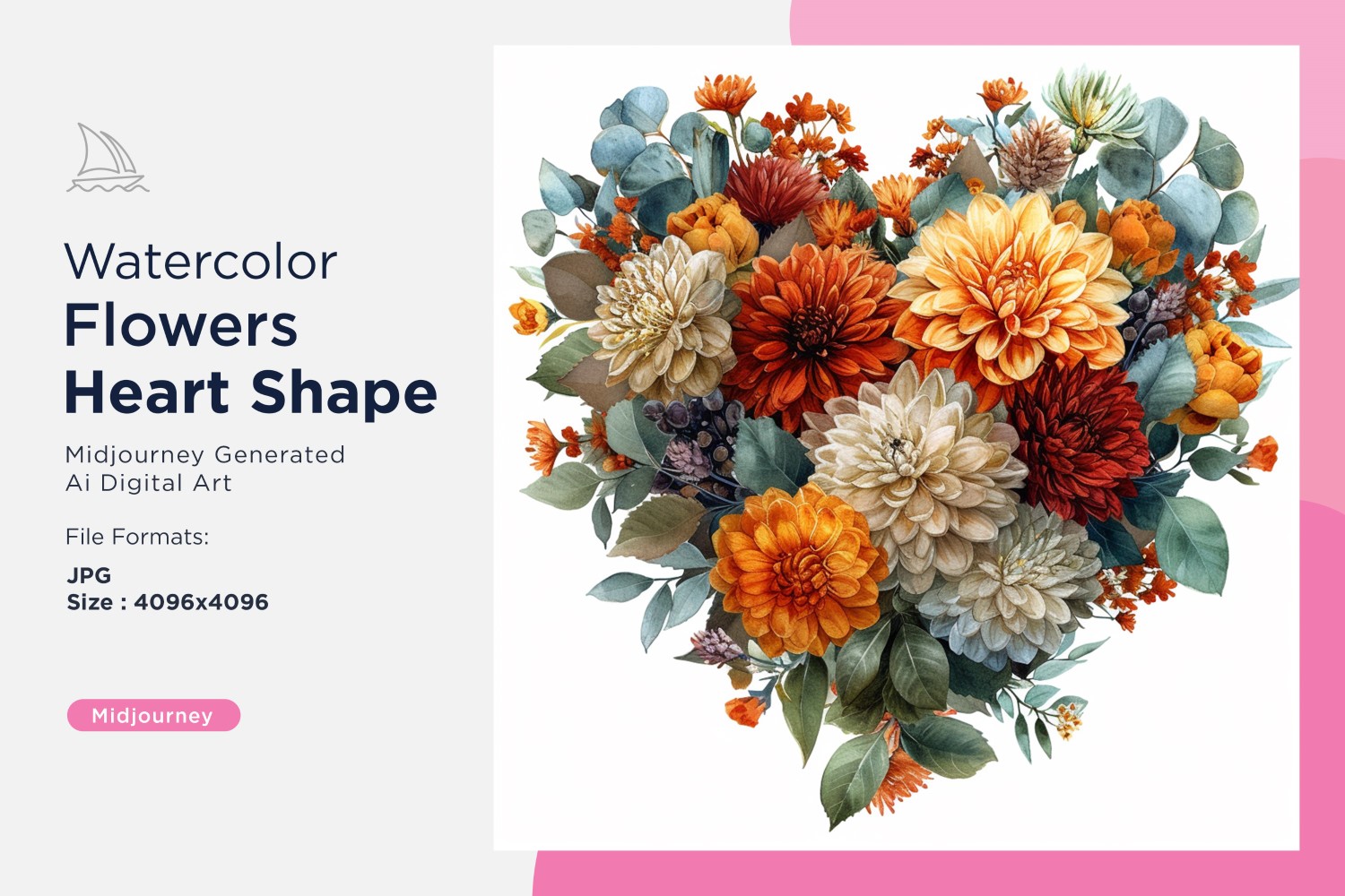 Kit Graphique #390994 Watercolor Fleurs Divers Modles Web - Logo template Preview