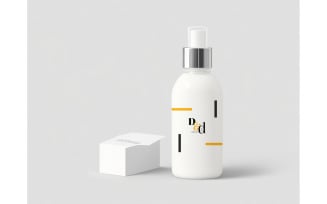 Cosmetic Dispenser Bottle image of blank mockup #01