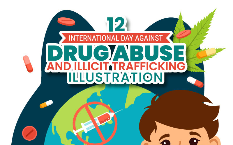12 Drug Abuse and Trafficking illustration Illustration