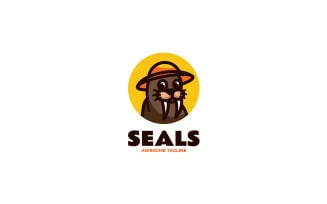 Seals Mascot Cartoon Logo 1
