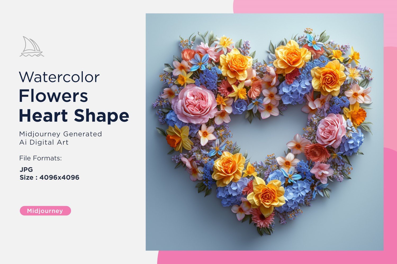 Kit Graphique #391012 Watercolor Flowers Divers Modles Web - Logo template Preview