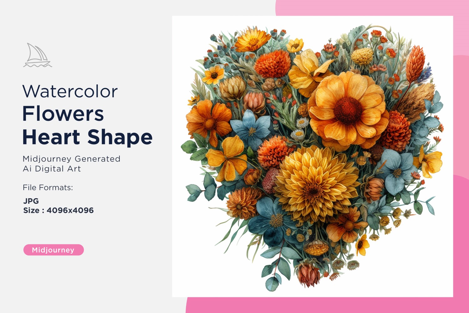 Kit Graphique #391018 Watercolor Fleurs Divers Modles Web - Logo template Preview
