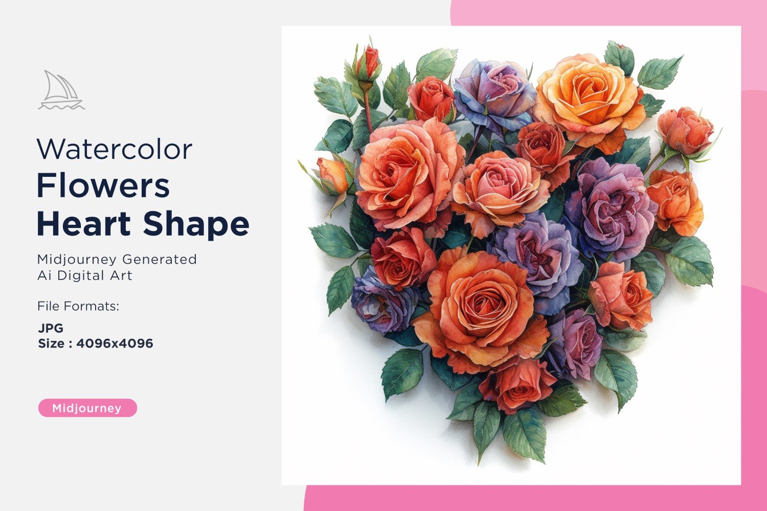 Kit Graphique #391023 Watercolor Fleurs Divers Modles Web - Logo template Preview