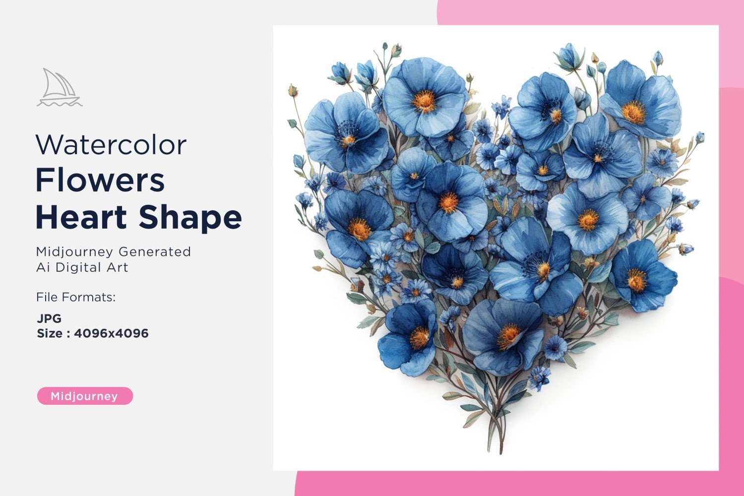 Kit Graphique #391025 Watercolor Flowers Divers Modles Web - Logo template Preview