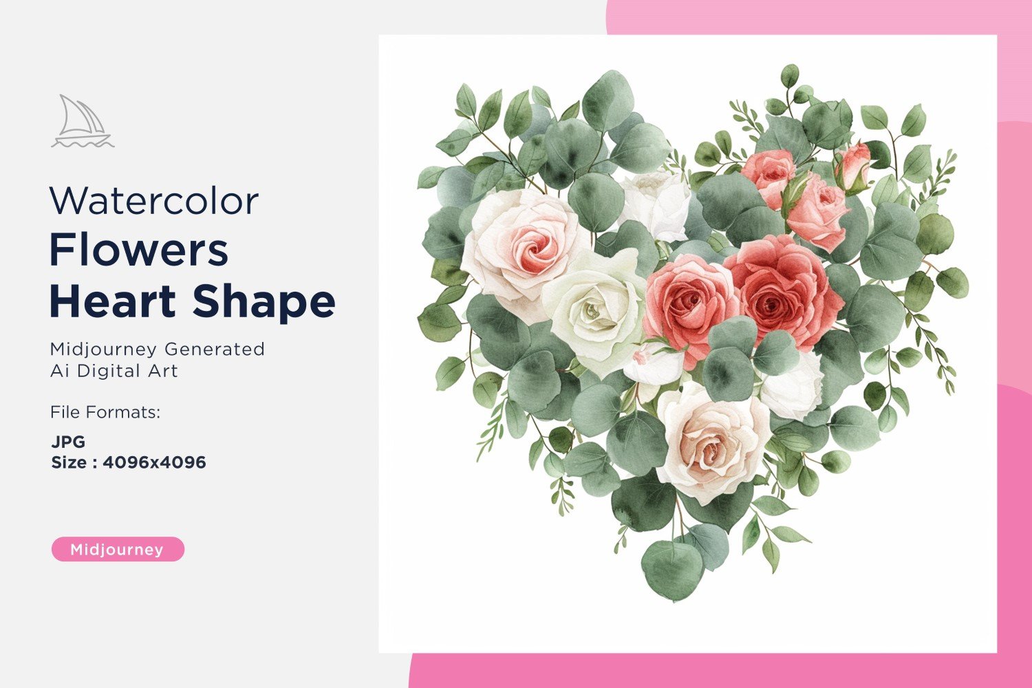 Kit Graphique #391027 Watercolor Flowers Divers Modles Web - Logo template Preview