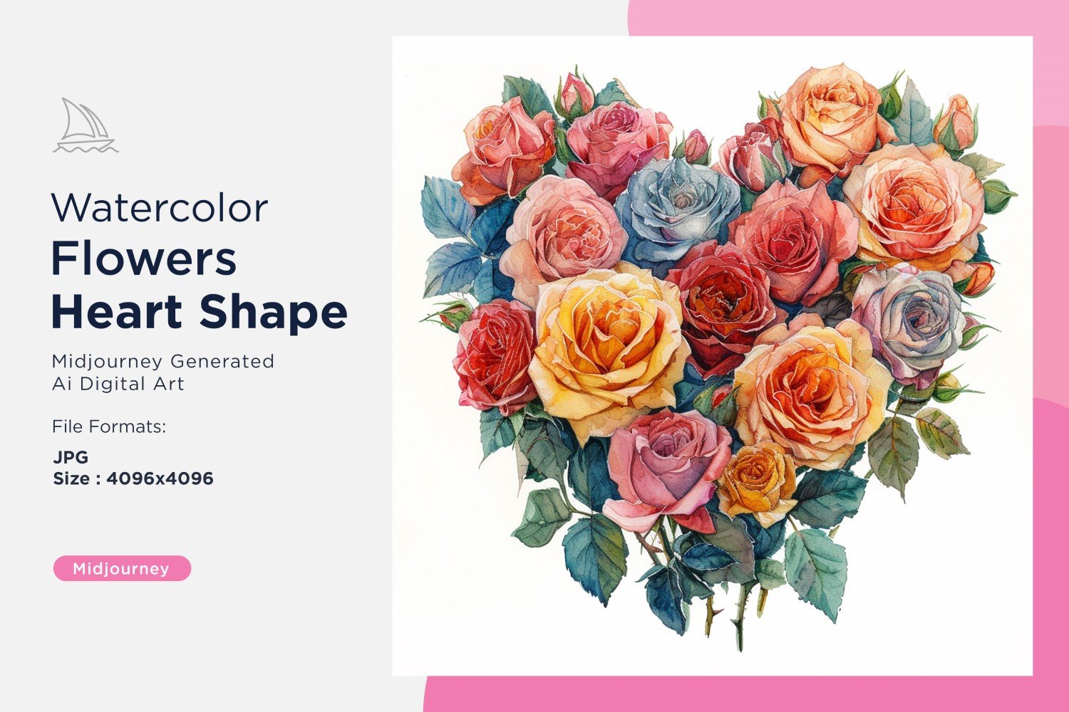 Kit Graphique #391033 Watercolor Fleurs Divers Modles Web - Logo template Preview
