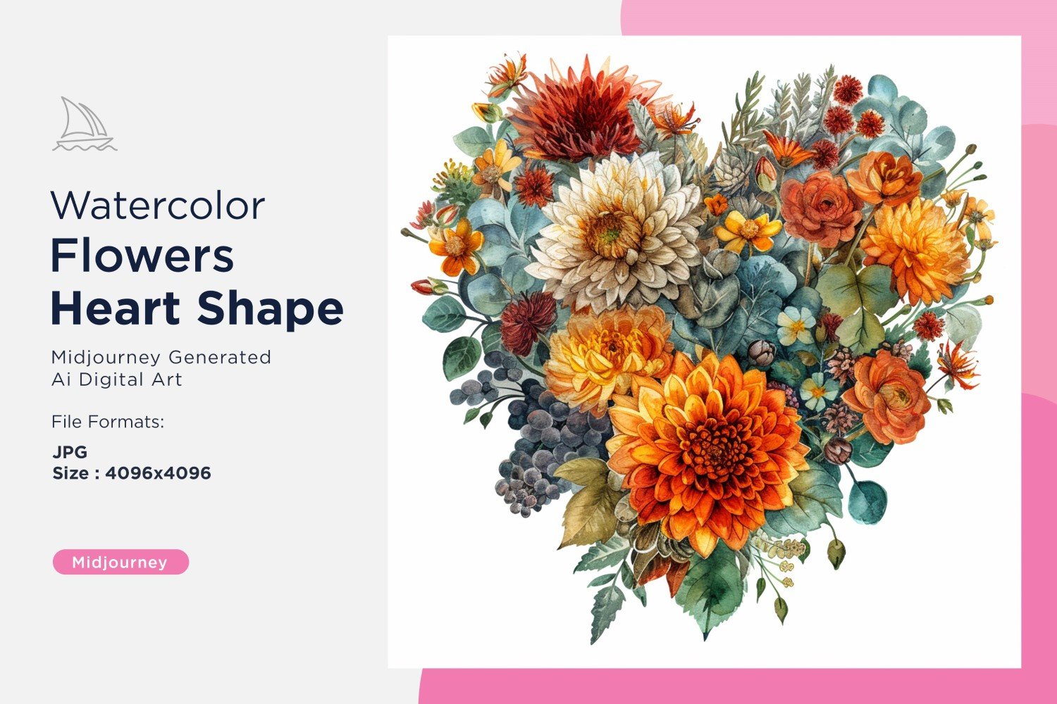 Kit Graphique #391039 Watercolor Fleurs Divers Modles Web - Logo template Preview