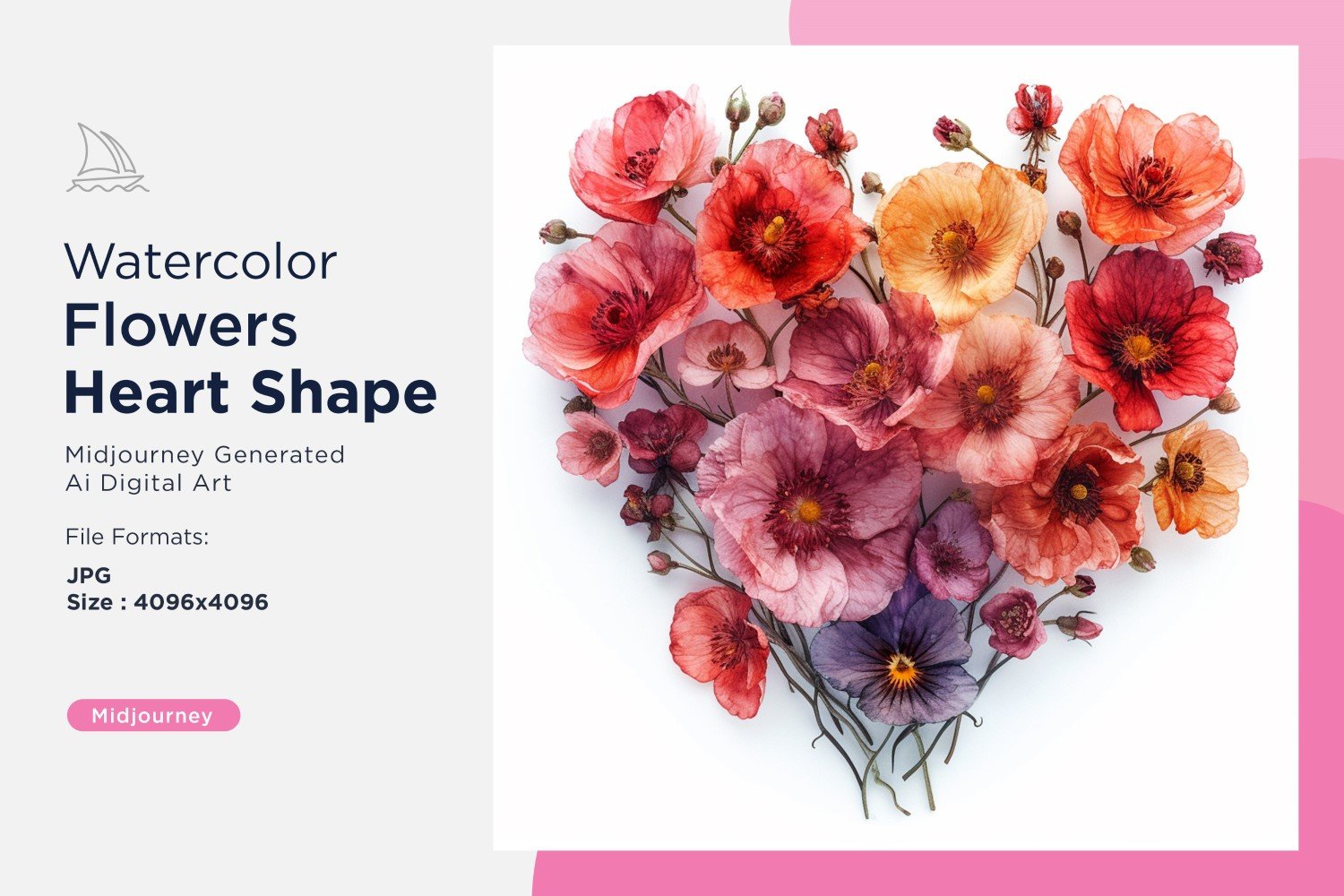 Kit Graphique #391057 Watercolor Fleurs Divers Modles Web - Logo template Preview