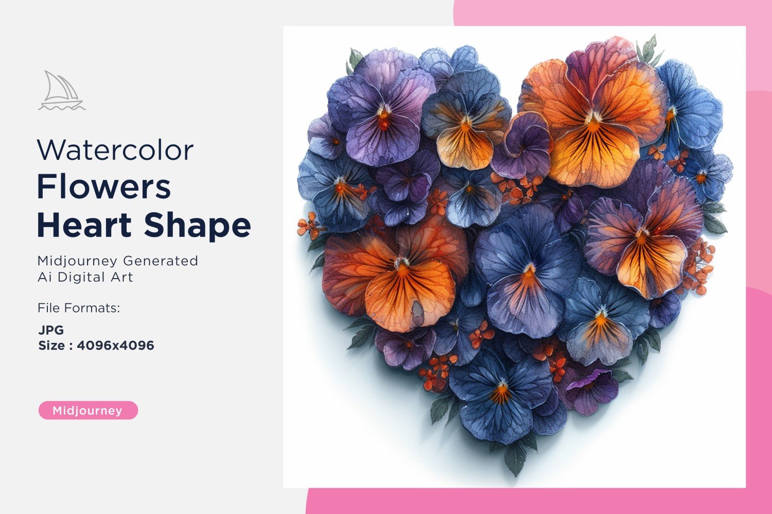 Template #391060 Flowers Heart Webdesign Template - Logo template Preview