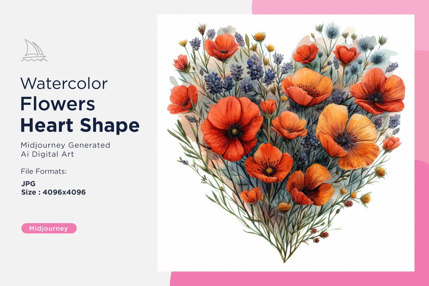Kit Graphique #391061 Watercolor Fleurs Divers Modles Web - Logo template Preview