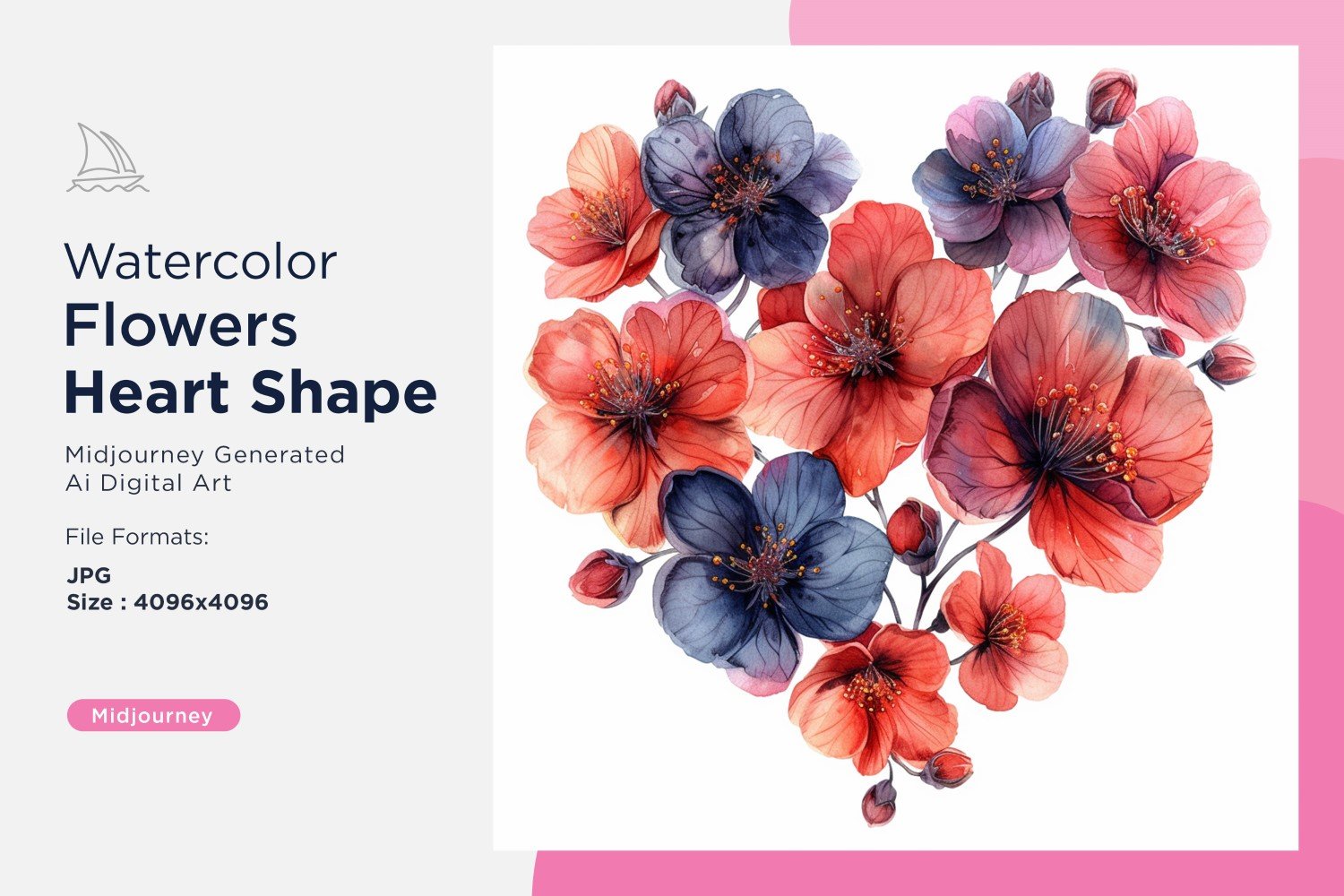 Kit Graphique #391062 Watercolor Fleurs Divers Modles Web - Logo template Preview
