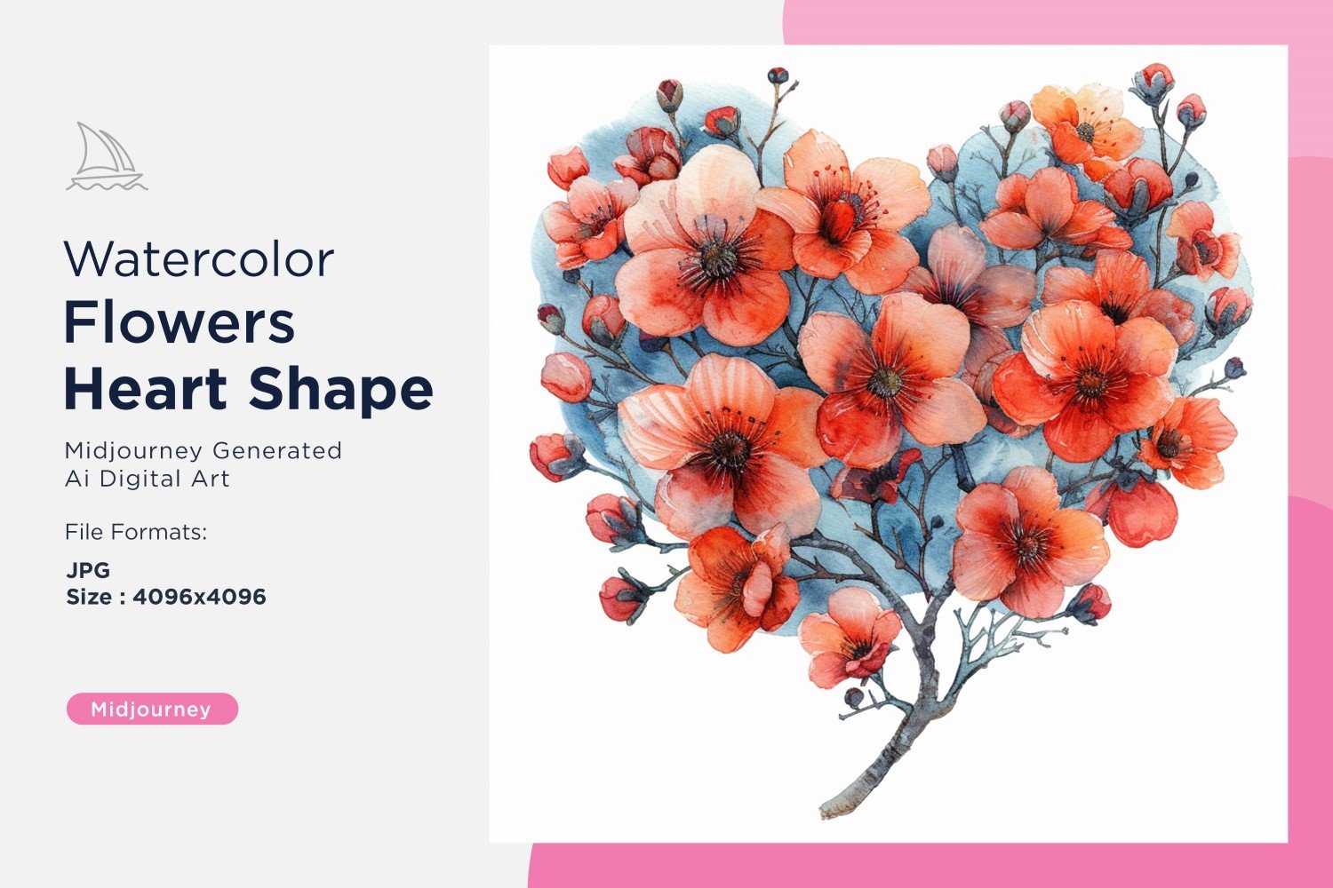 Kit Graphique #391063 Watercolor Fleurs Divers Modles Web - Logo template Preview