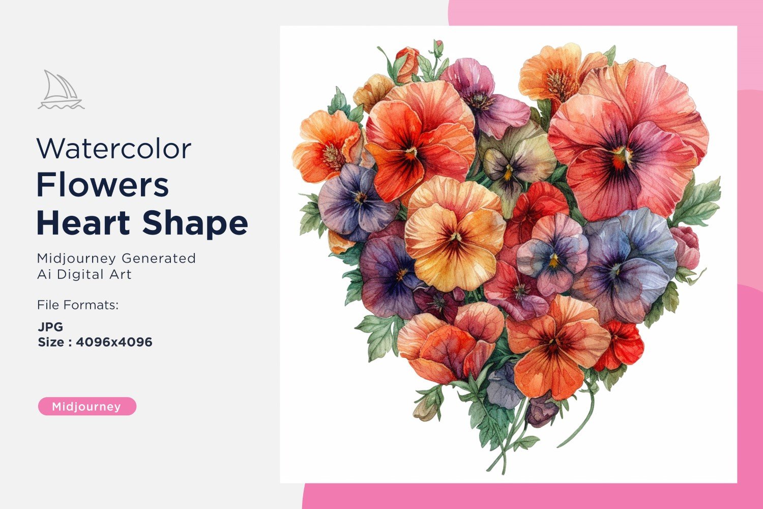 Kit Graphique #391064 Watercolor Fleurs Divers Modles Web - Logo template Preview
