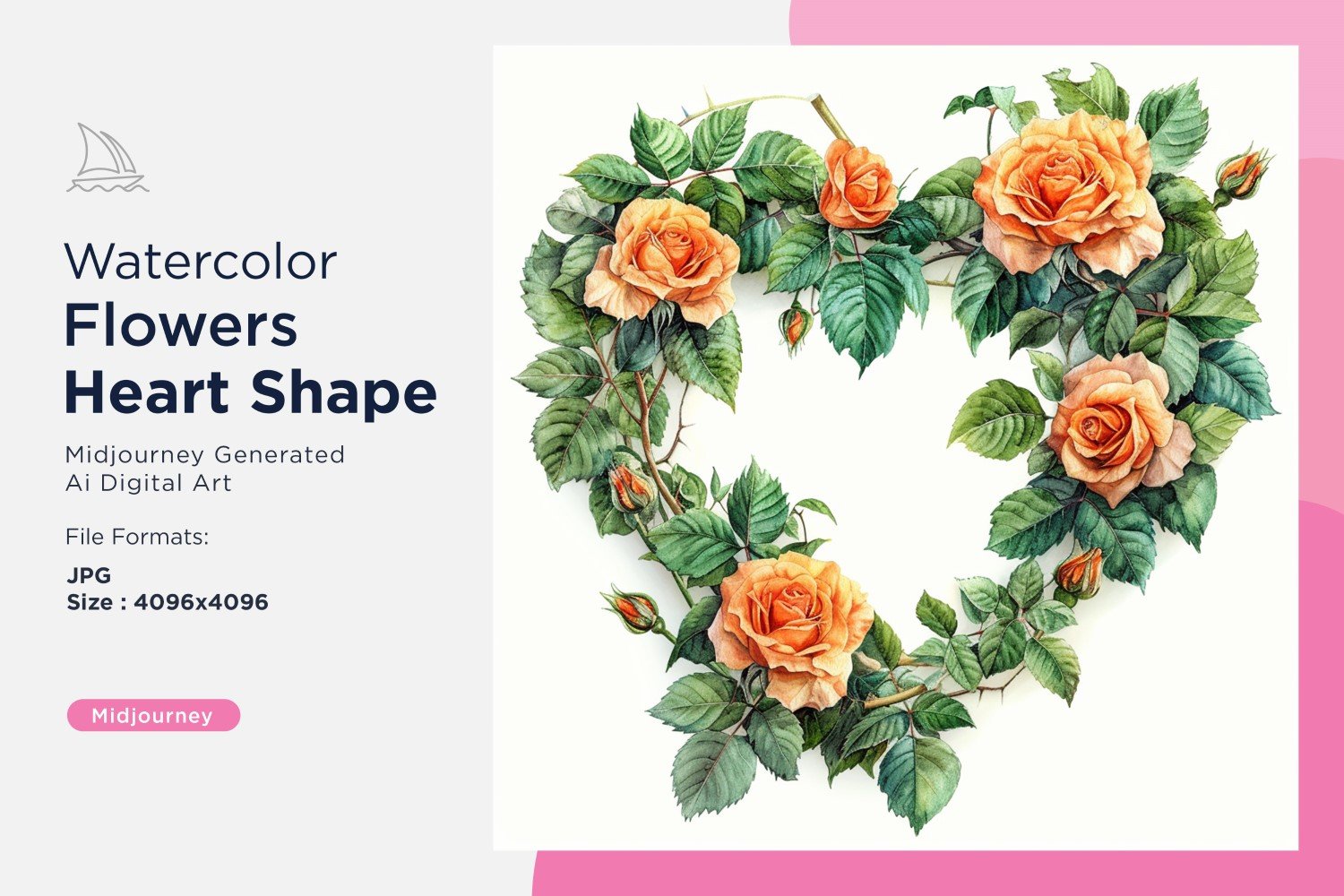 Kit Graphique #391067 Watercolor Fleurs Divers Modles Web - Logo template Preview