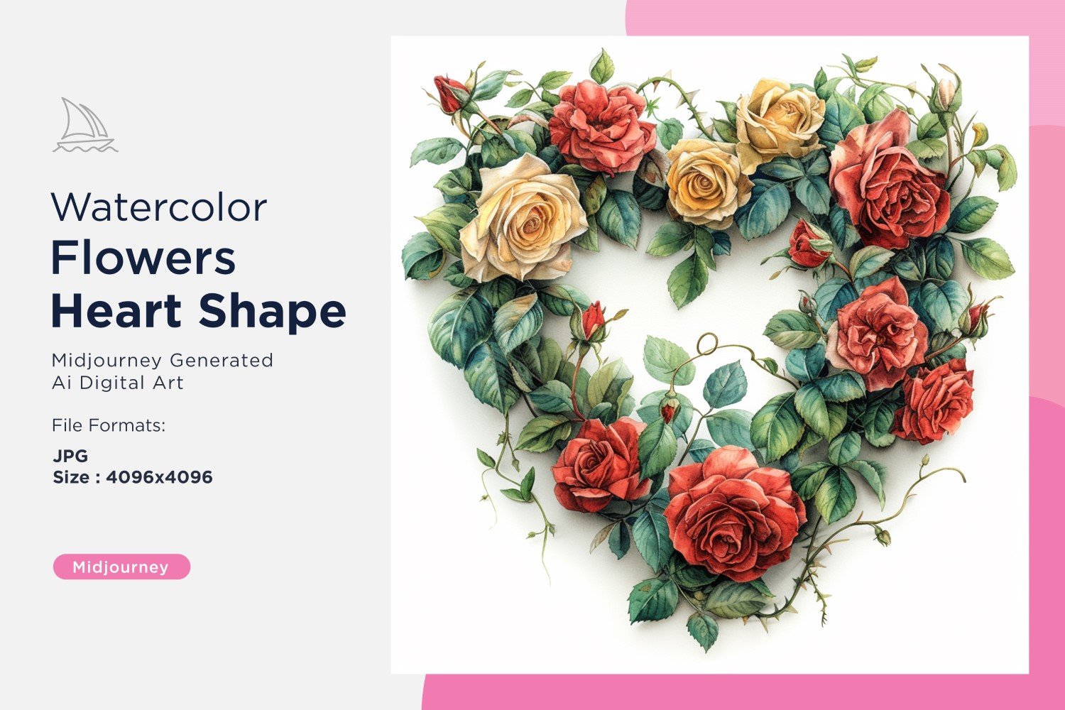 Kit Graphique #391070 Watercolor Fleurs Divers Modles Web - Logo template Preview