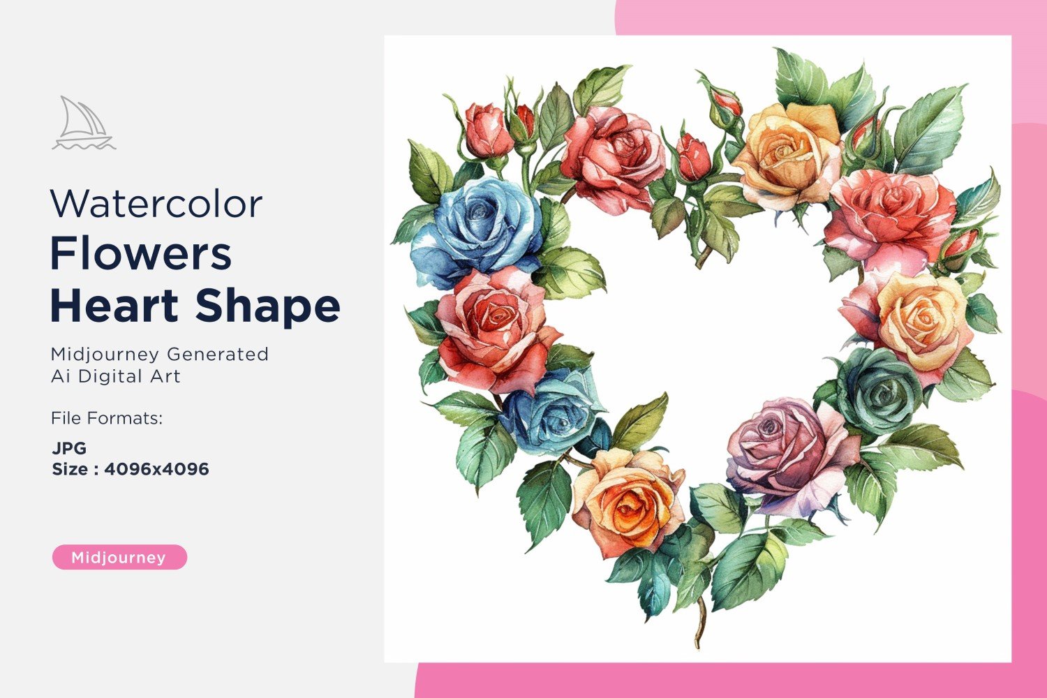 Kit Graphique #391071 Watercolor Fleurs Divers Modles Web - Logo template Preview