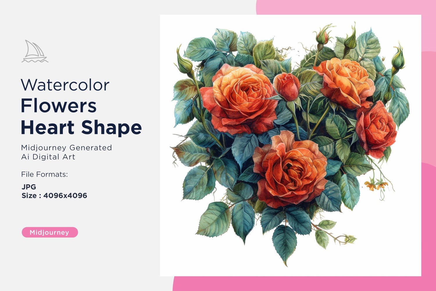 Kit Graphique #391072 Watercolor Fleurs Divers Modles Web - Logo template Preview