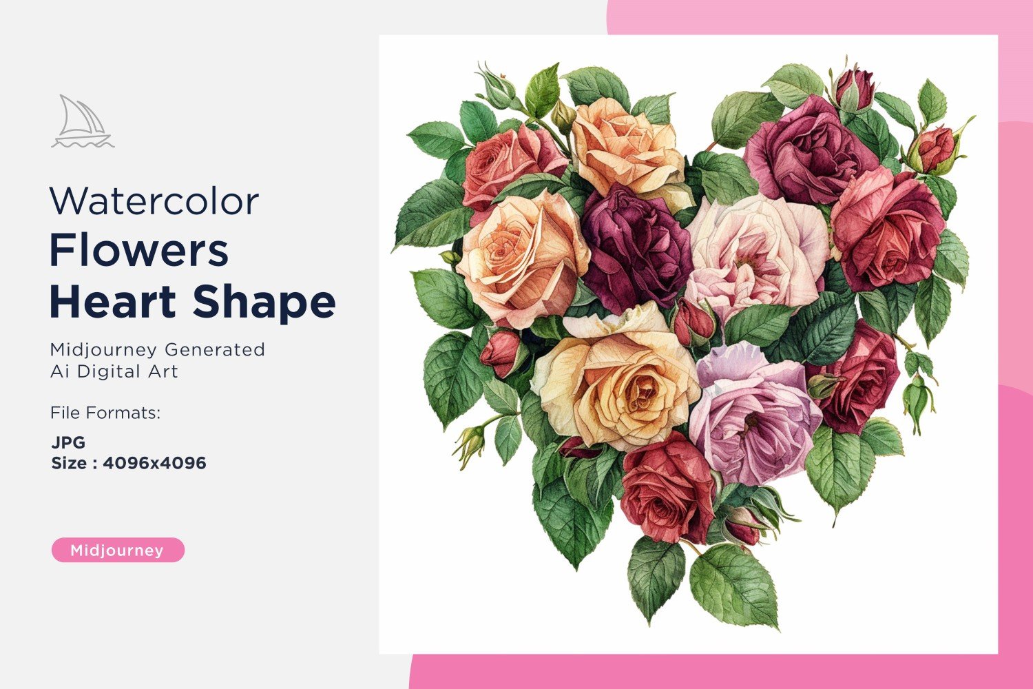 Kit Graphique #391073 Watercolor Fleurs Divers Modles Web - Logo template Preview