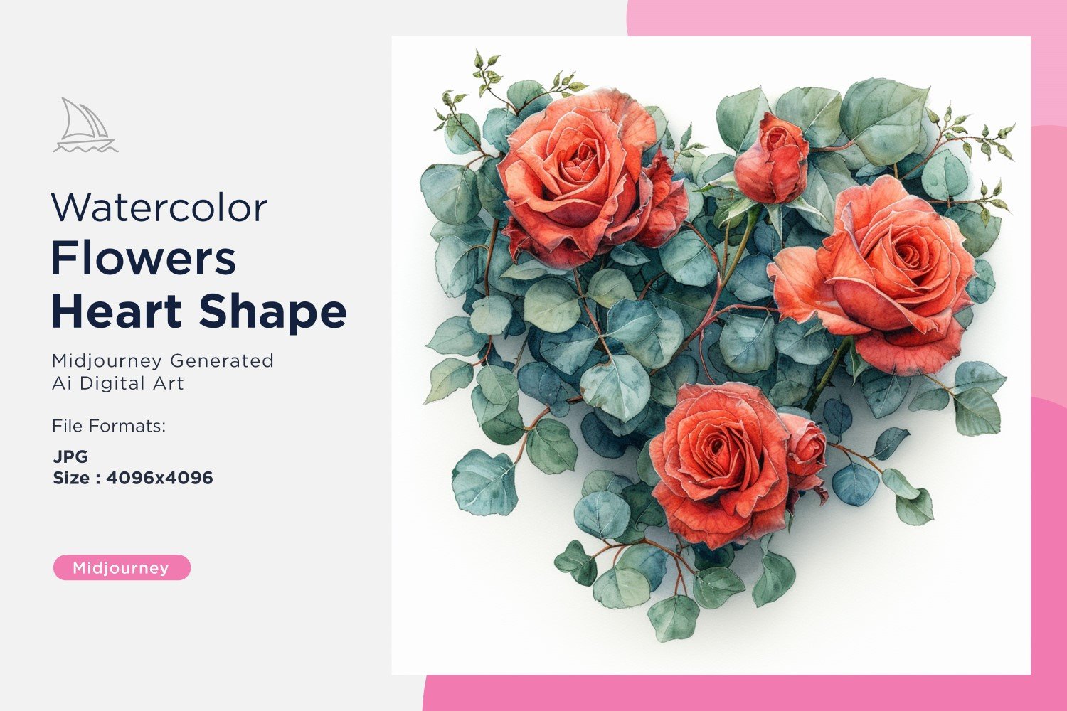 Kit Graphique #391074 Watercolor Flowers Divers Modles Web - Logo template Preview