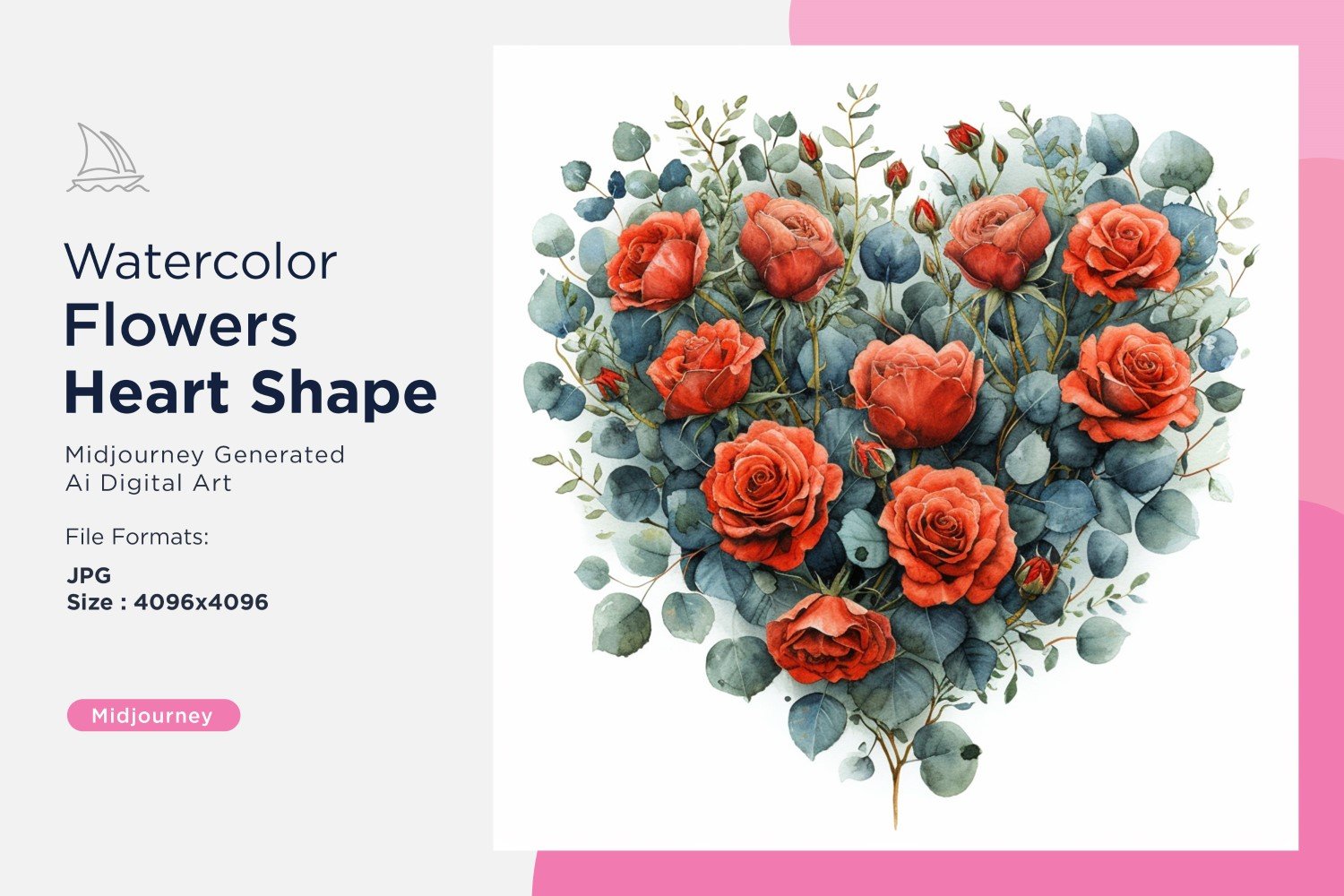 Kit Graphique #391075 Watercolor Flowers Divers Modles Web - Logo template Preview