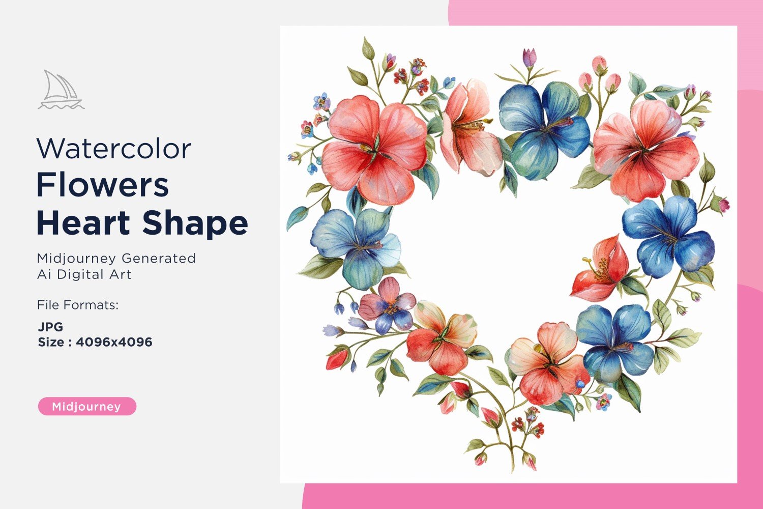 Kit Graphique #391077 Watercolor Fleurs Divers Modles Web - Logo template Preview
