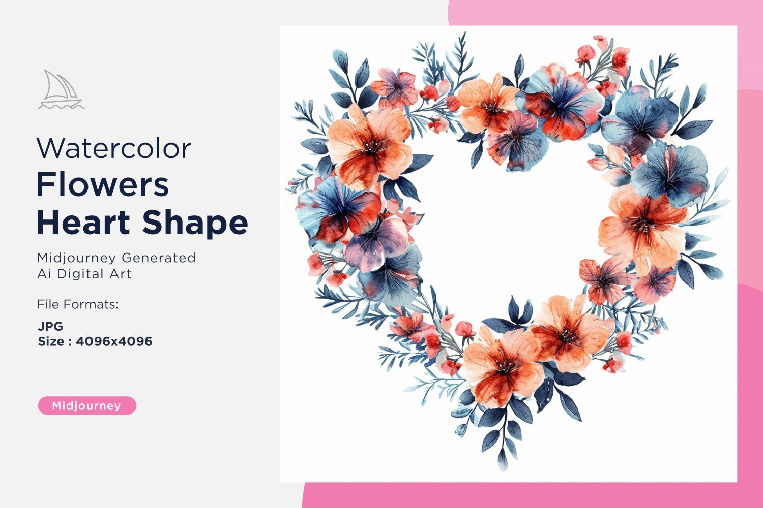 Kit Graphique #391092 Watercolor Fleurs Divers Modles Web - Logo template Preview