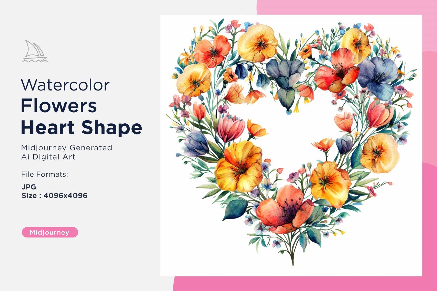 Kit Graphique #391097 Watercolor Fleurs Divers Modles Web - Logo template Preview