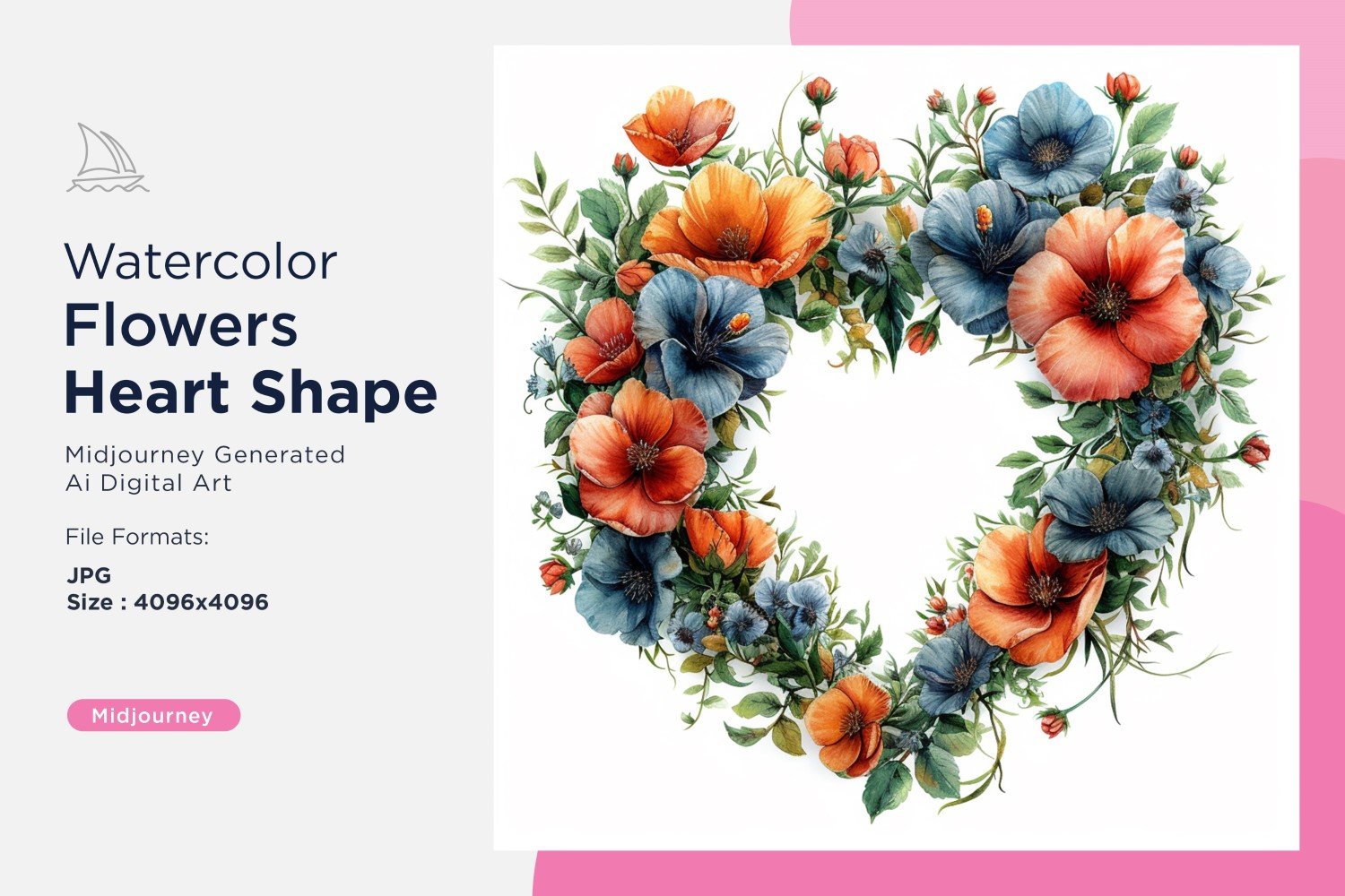 Kit Graphique #391098 Watercolor Fleurs Divers Modles Web - Logo template Preview