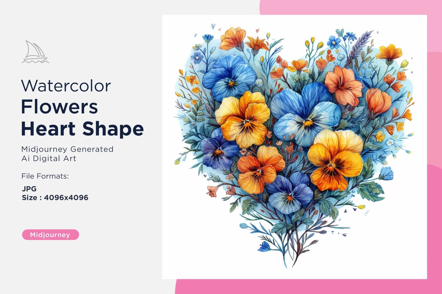 Kit Graphique #391099 Fleurs Coeur Web Design - Logo template Preview