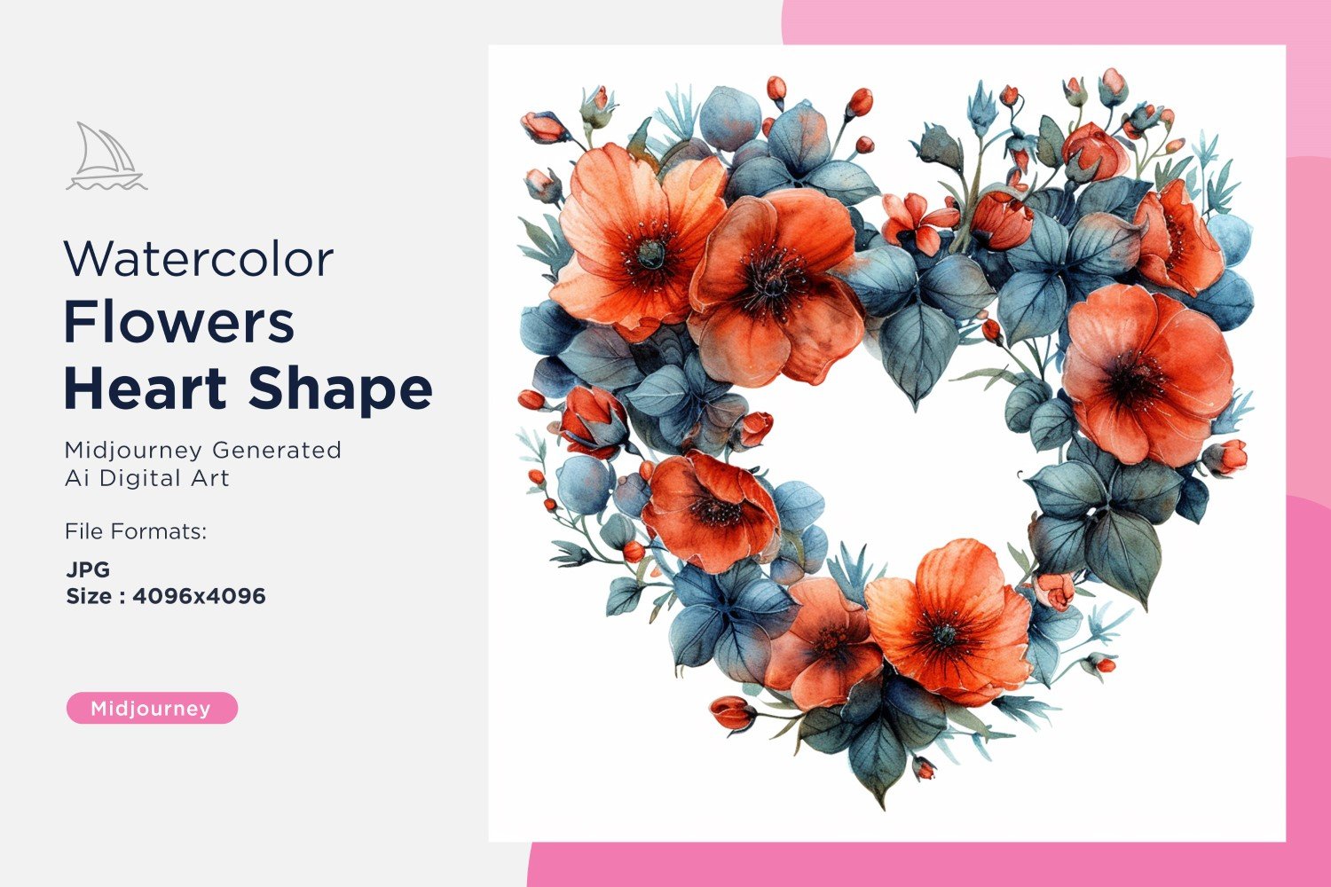 Template #391104 Flowers Heart Webdesign Template - Logo template Preview