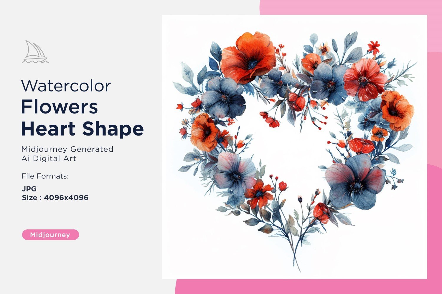Kit Graphique #391105 Watercolor Fleurs Divers Modles Web - Logo template Preview