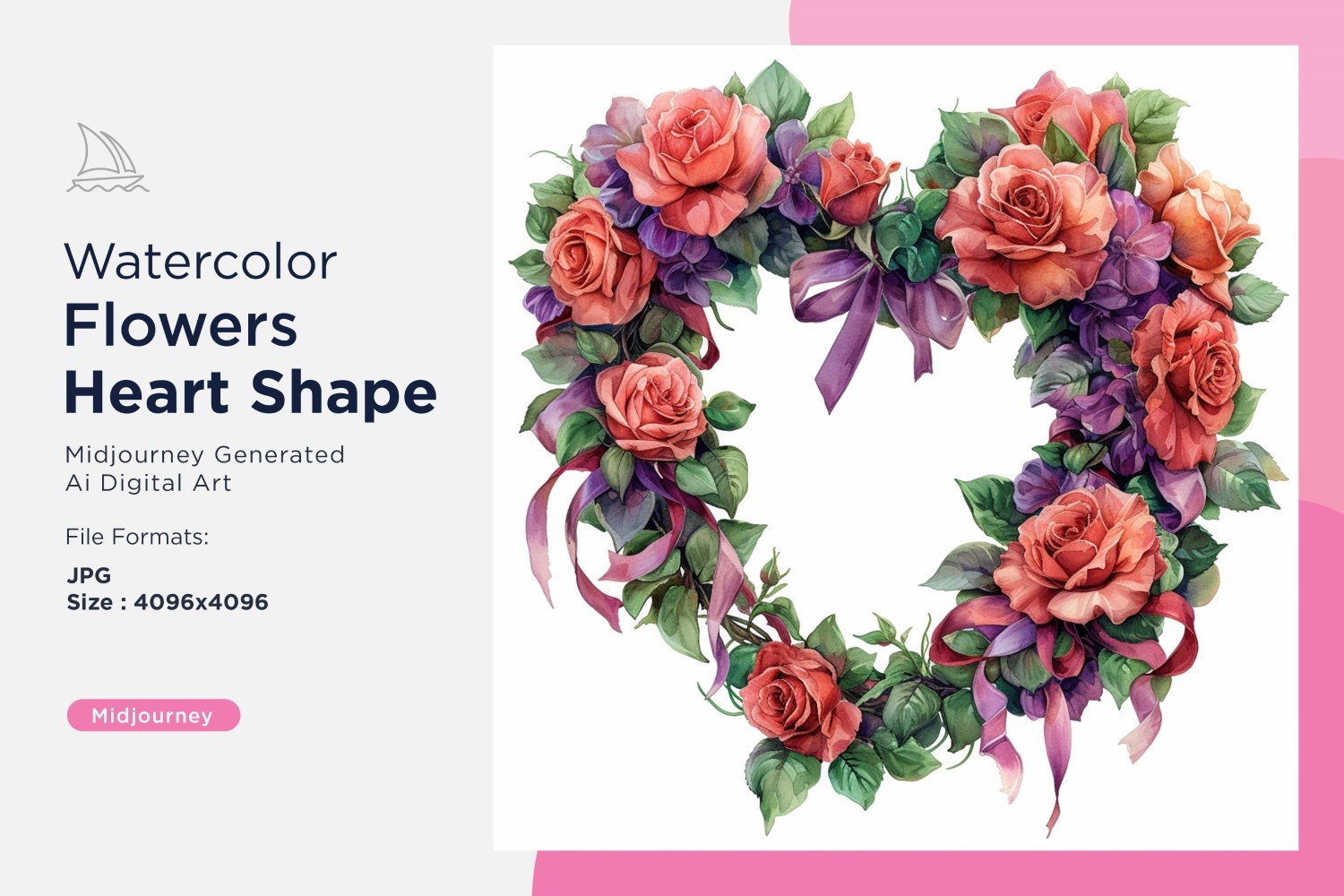 Template #391108 Flowers Heart Webdesign Template - Logo template Preview