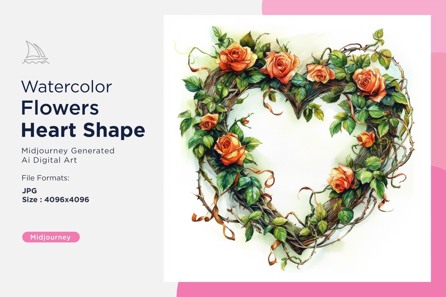 Template #391112 Flowers Heart Webdesign Template - Logo template Preview