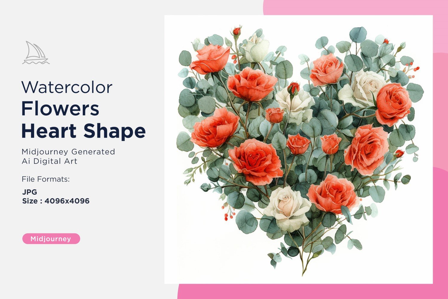Kit Graphique #391117 Watercolor Flowers Divers Modles Web - Logo template Preview
