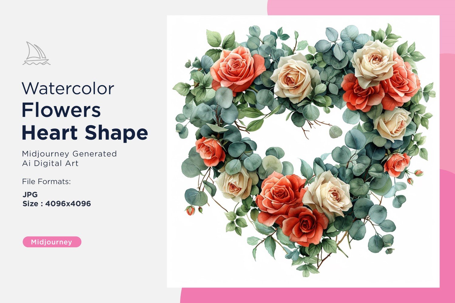 Kit Graphique #391136 Fleurs Coeur Web Design - Logo template Preview