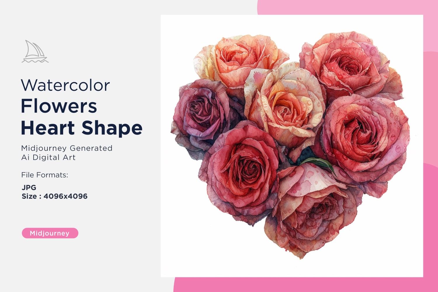 Kit Graphique #391140 Fleurs Coeur Web Design - Logo template Preview
