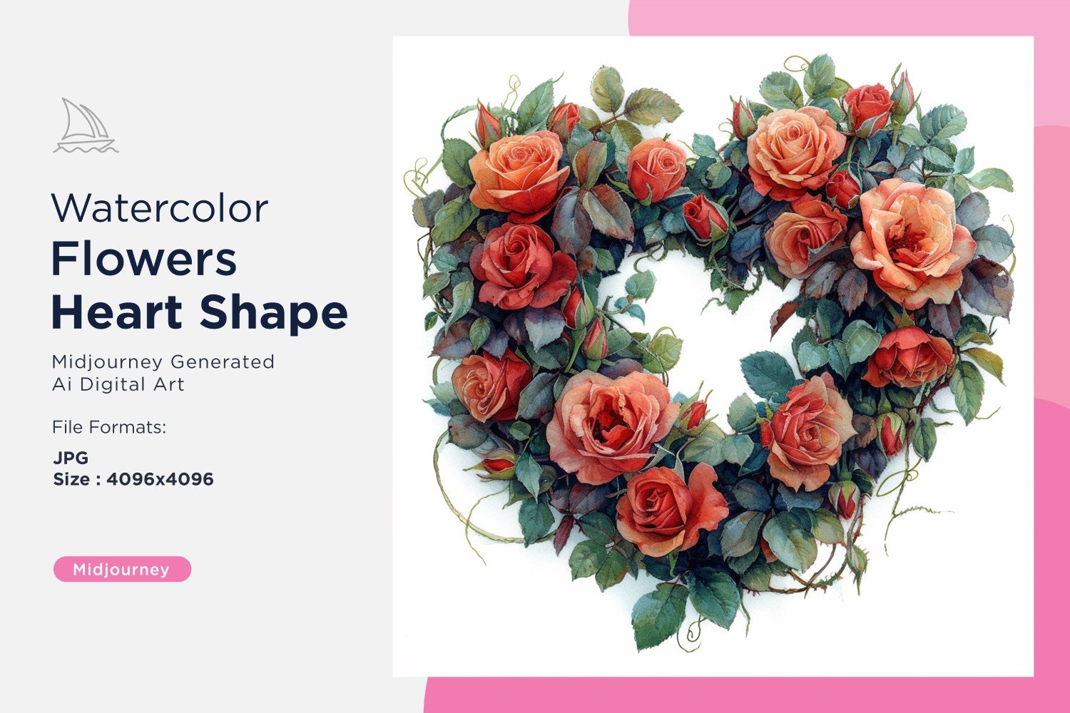 Template #391145 Flowers Heart Webdesign Template - Logo template Preview