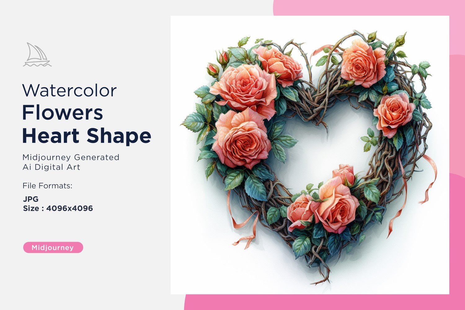 Kit Graphique #391147 Fleurs Coeur Web Design - Logo template Preview
