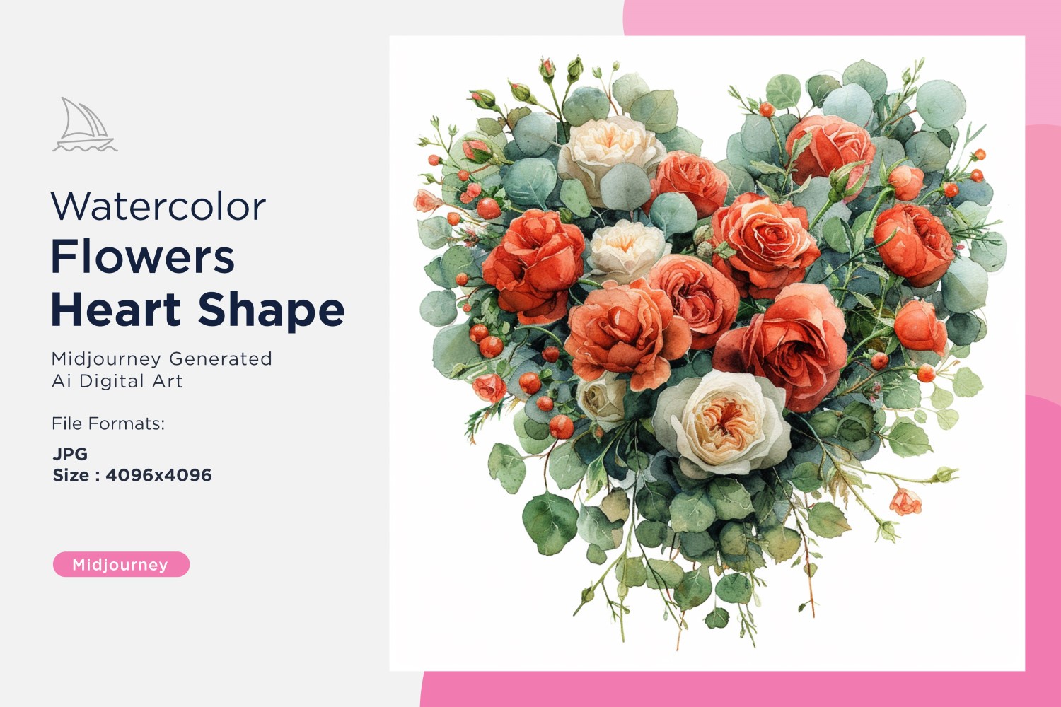 Kit Graphique #391149 Fleurs Coeur Web Design - Logo template Preview