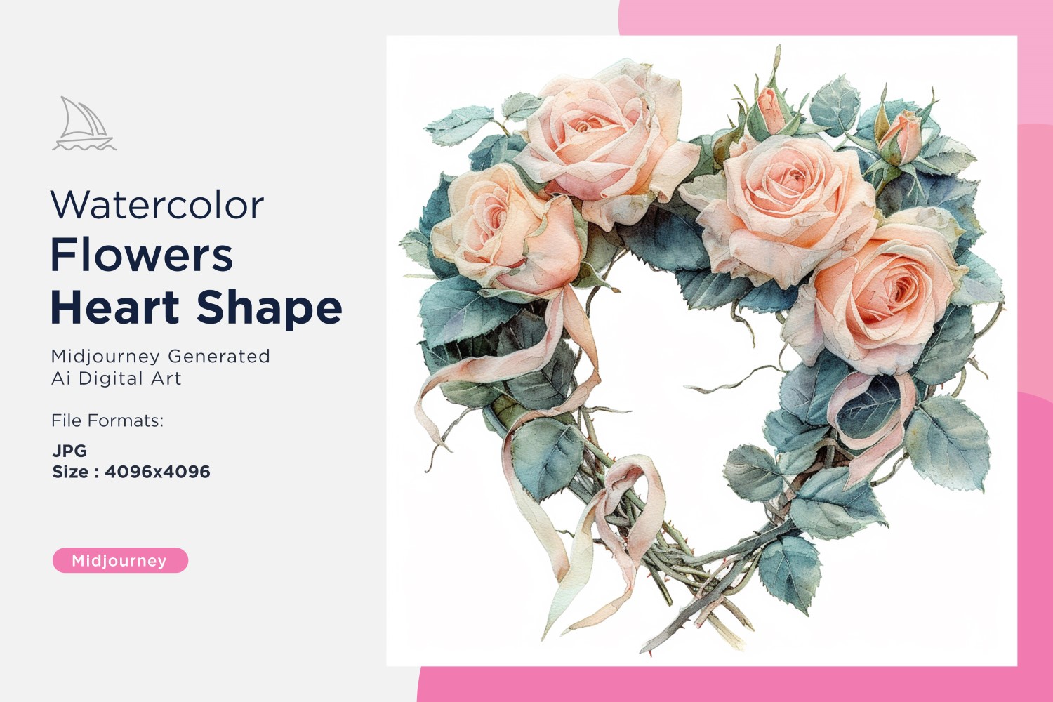 Kit Graphique #391151 Fleurs Coeur Web Design - Logo template Preview