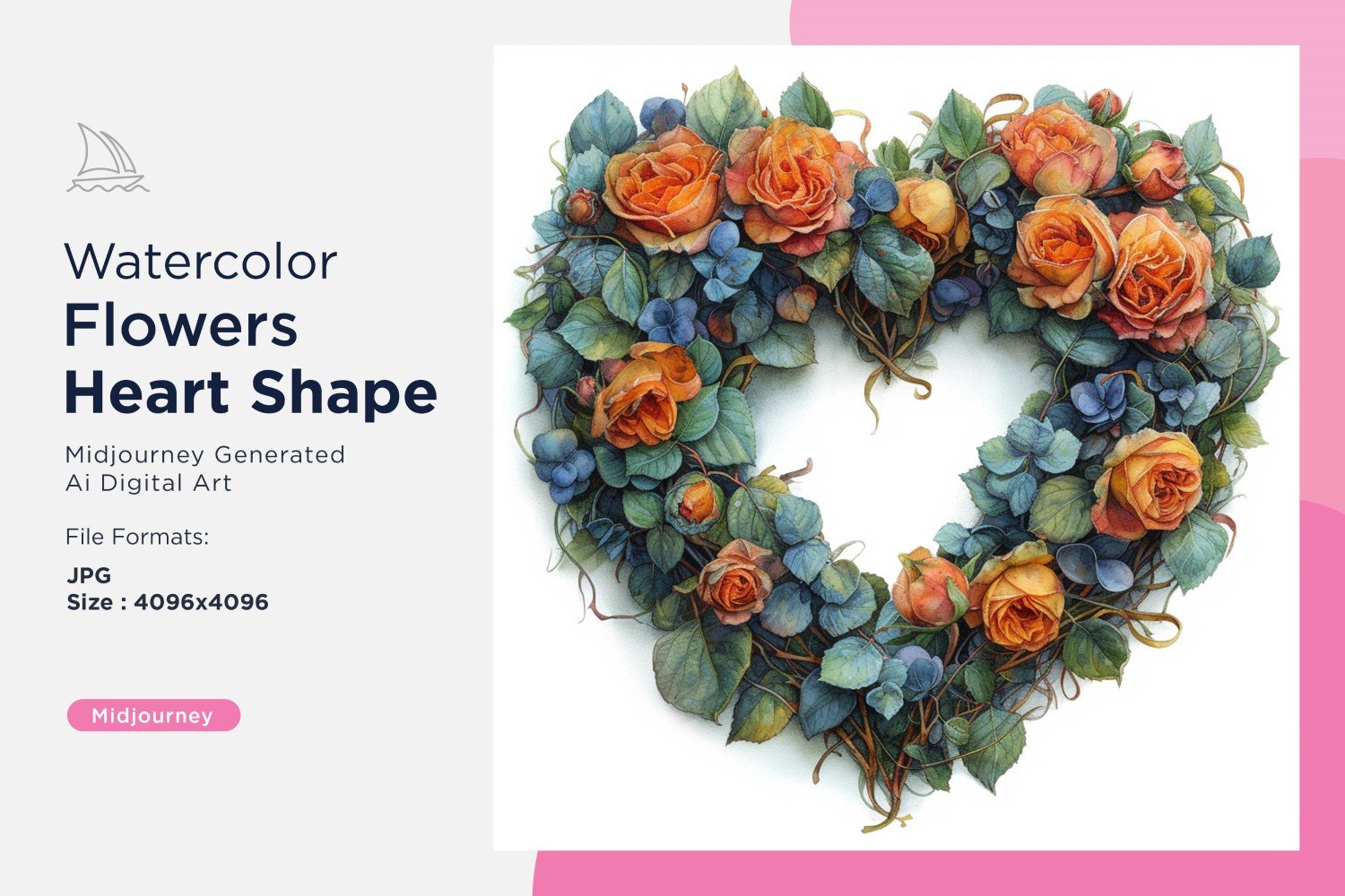 Kit Graphique #391152 Fleurs Coeur Web Design - Logo template Preview
