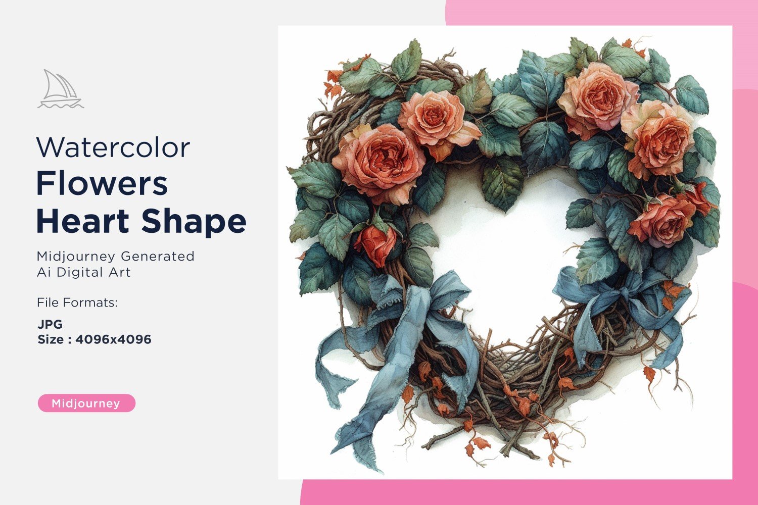 Kit Graphique #391163 Watercolor Fleurs Divers Modles Web - Logo template Preview