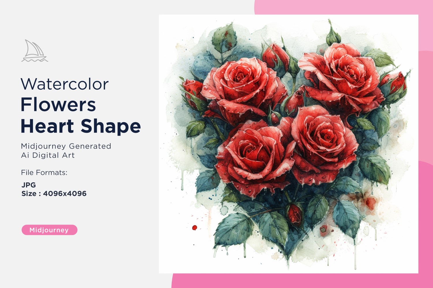 Kit Graphique #391165 Watercolor Fleurs Divers Modles Web - Logo template Preview