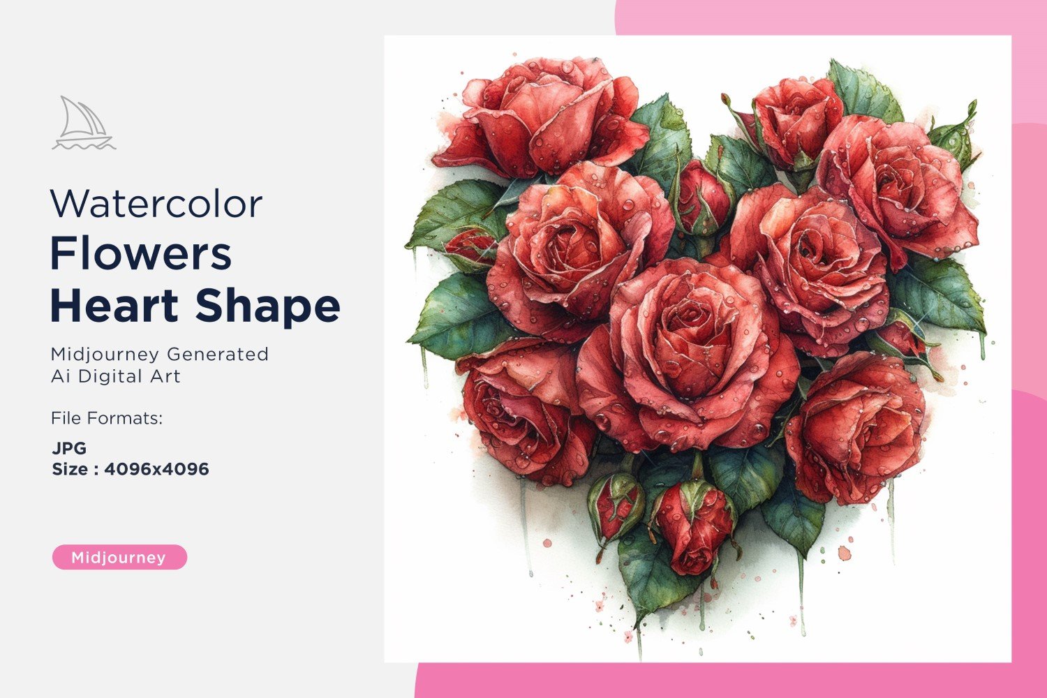 Kit Graphique #391168 Watercolor Fleurs Divers Modles Web - Logo template Preview