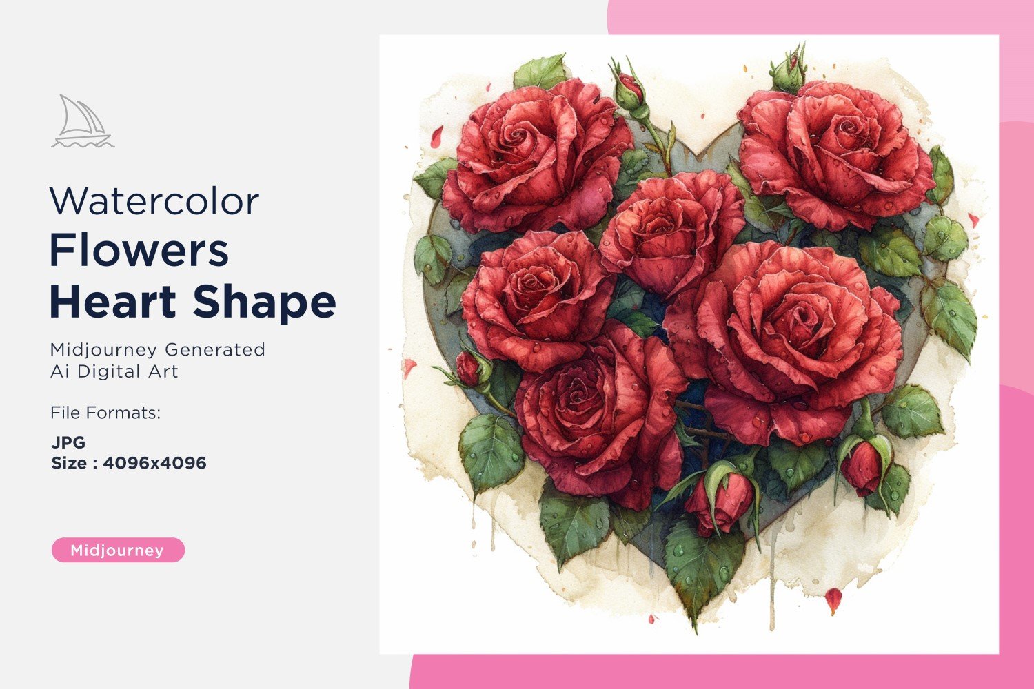 Kit Graphique #391169 Watercolor Flowers Divers Modles Web - Logo template Preview