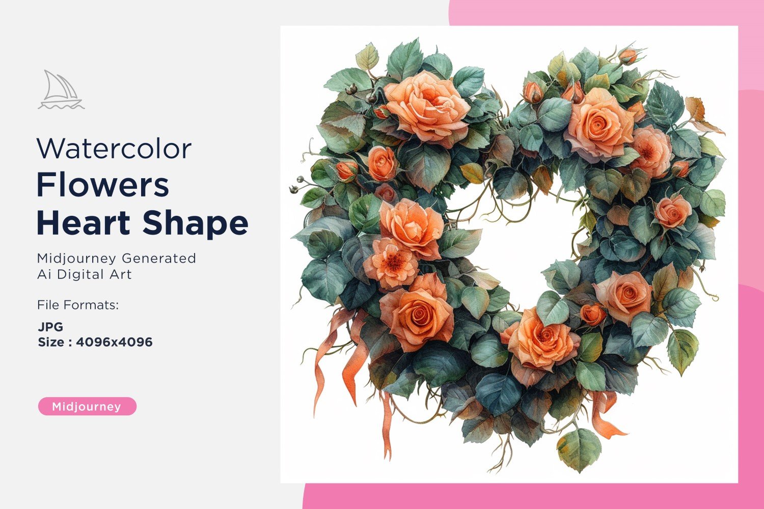 Kit Graphique #391170 Watercolor Fleurs Divers Modles Web - Logo template Preview