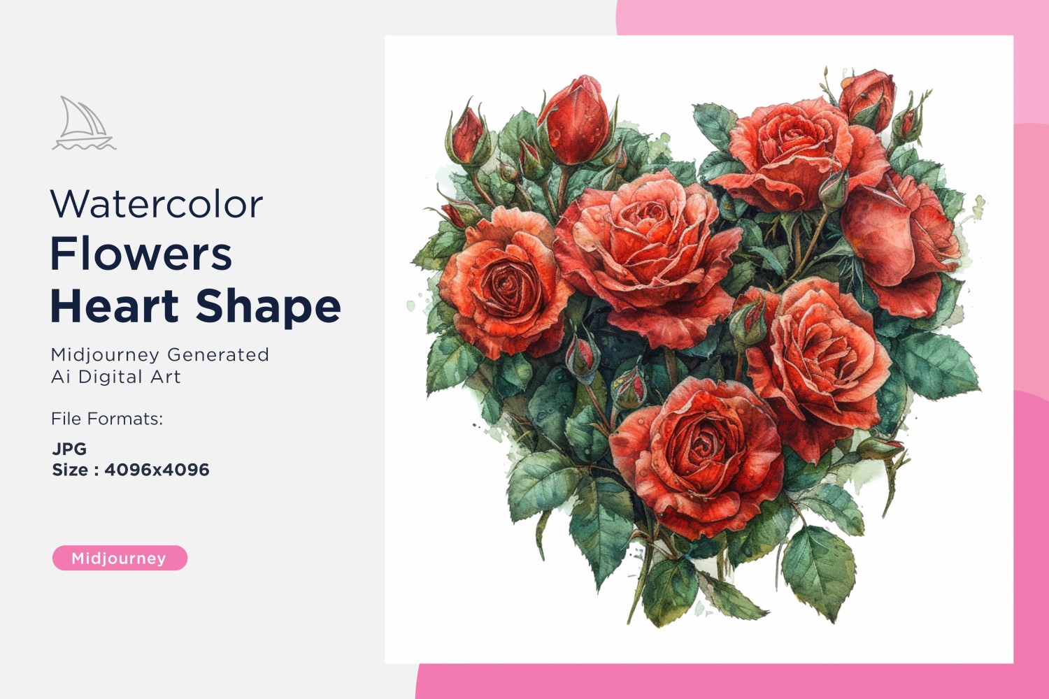 Kit Graphique #391172 Watercolor Fleurs Divers Modles Web - Logo template Preview