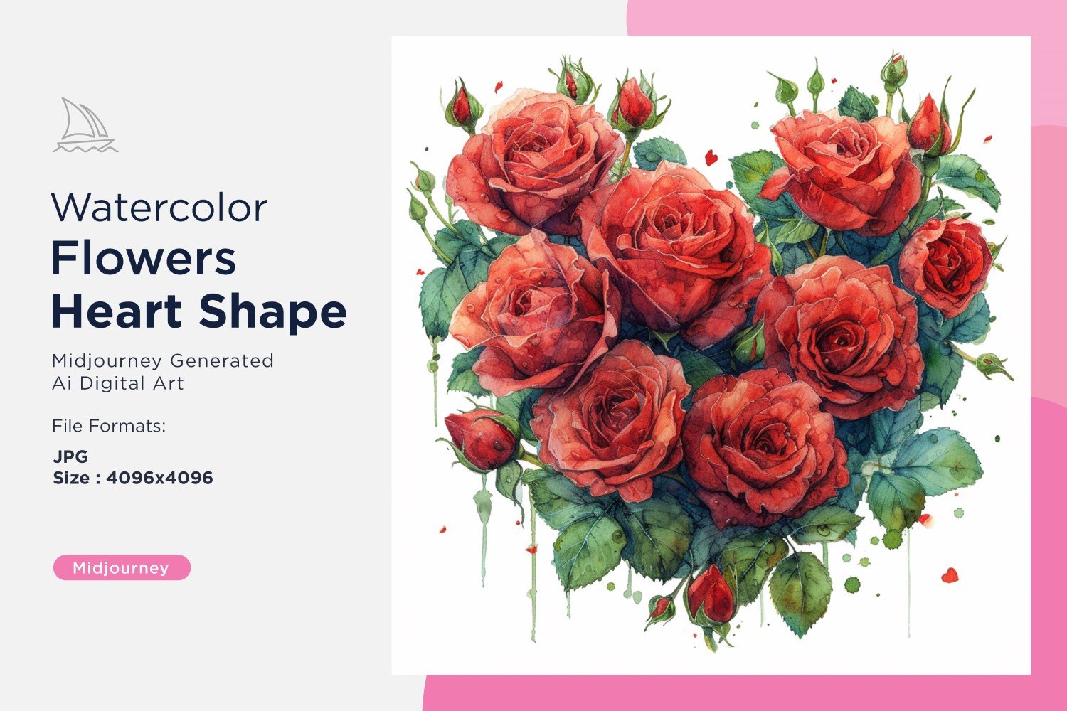Kit Graphique #391182 Fleurs Coeur Web Design - Logo template Preview