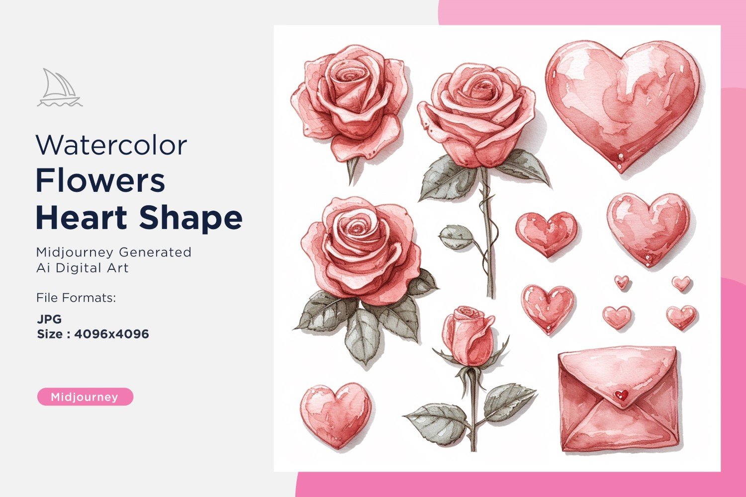 Kit Graphique #391186 Fleurs Coeur Web Design - Logo template Preview