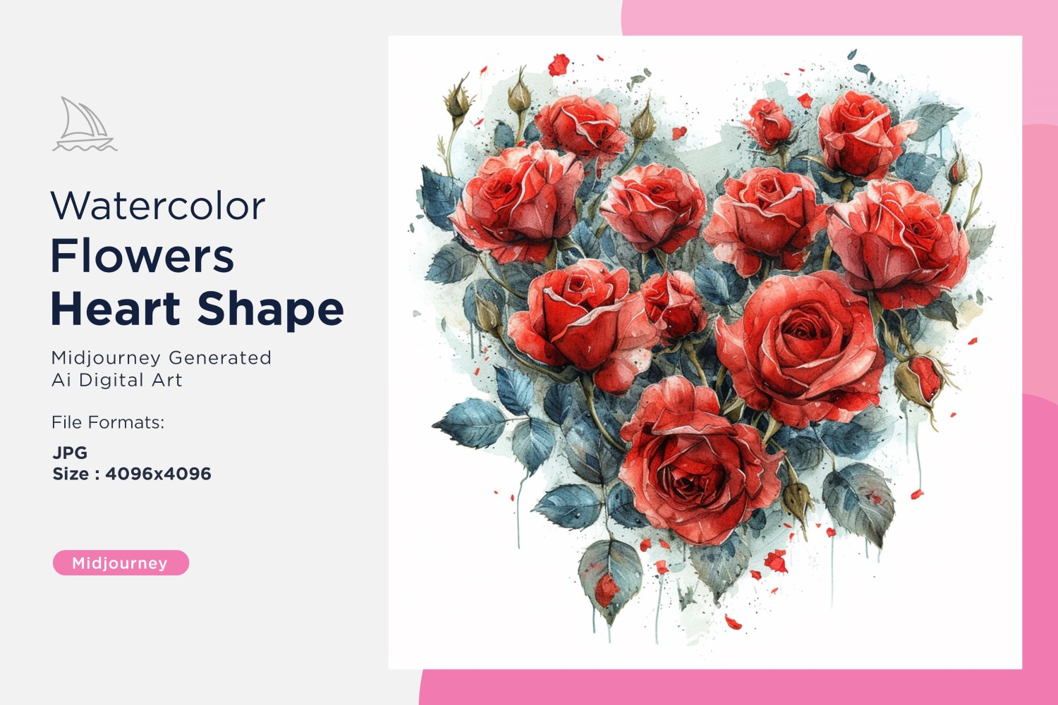 Kit Graphique #391187 Fleurs Coeur Web Design - Logo template Preview